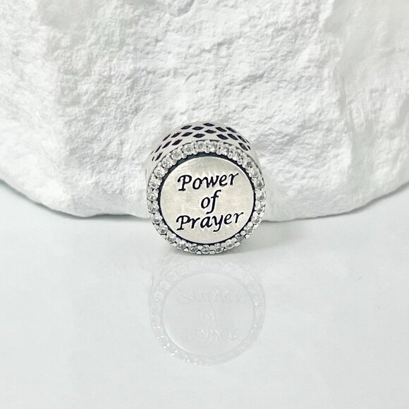 Pandora power of prayer Bead Charm S925 Silver Charm - Picture 2 of 3
